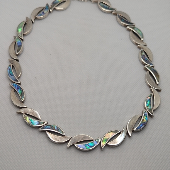 None Jewelry - Sterling Silver Abalone Necklace